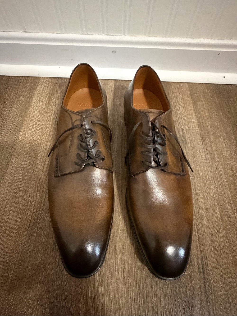 Bally Men's Brown Leather Derbys